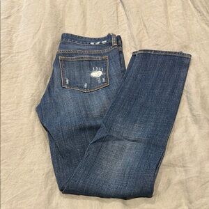 J Crew Distressed Blue Denim Jeans size 25